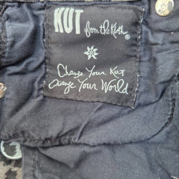 Kut From The Kloth Mia Skinny Jeans - Black & Gray - Size 8 - Picture 2 of 6